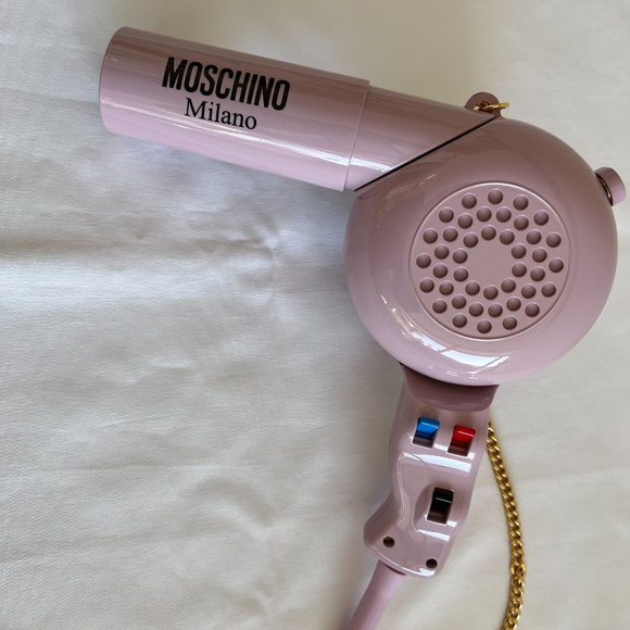 AW21 Moschino Couture Jeremy Scott Blow Dryer Mini Shoulder Bag w/Gold Chains - Picture 2 of 16